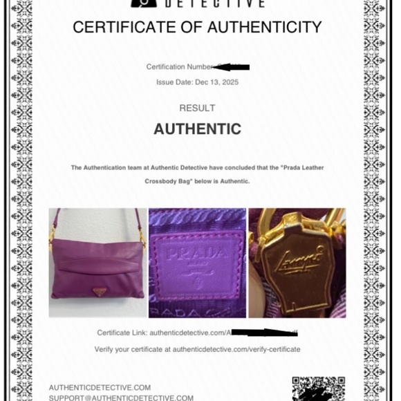 Authentic Prada Purple & Pink Leather Crossbody Shoulder Bag Gold Hardware - COA - Picture 2 of 16